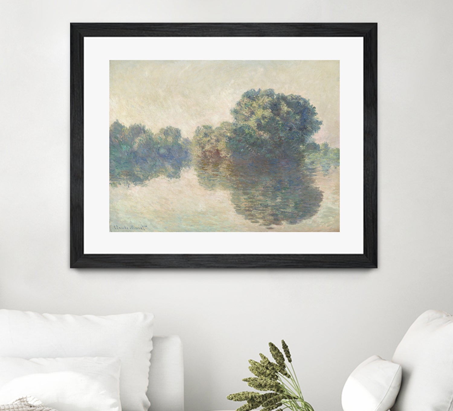 The Seine At Giverny (1897) by Claude Monet on GIANT ART - paintings painting