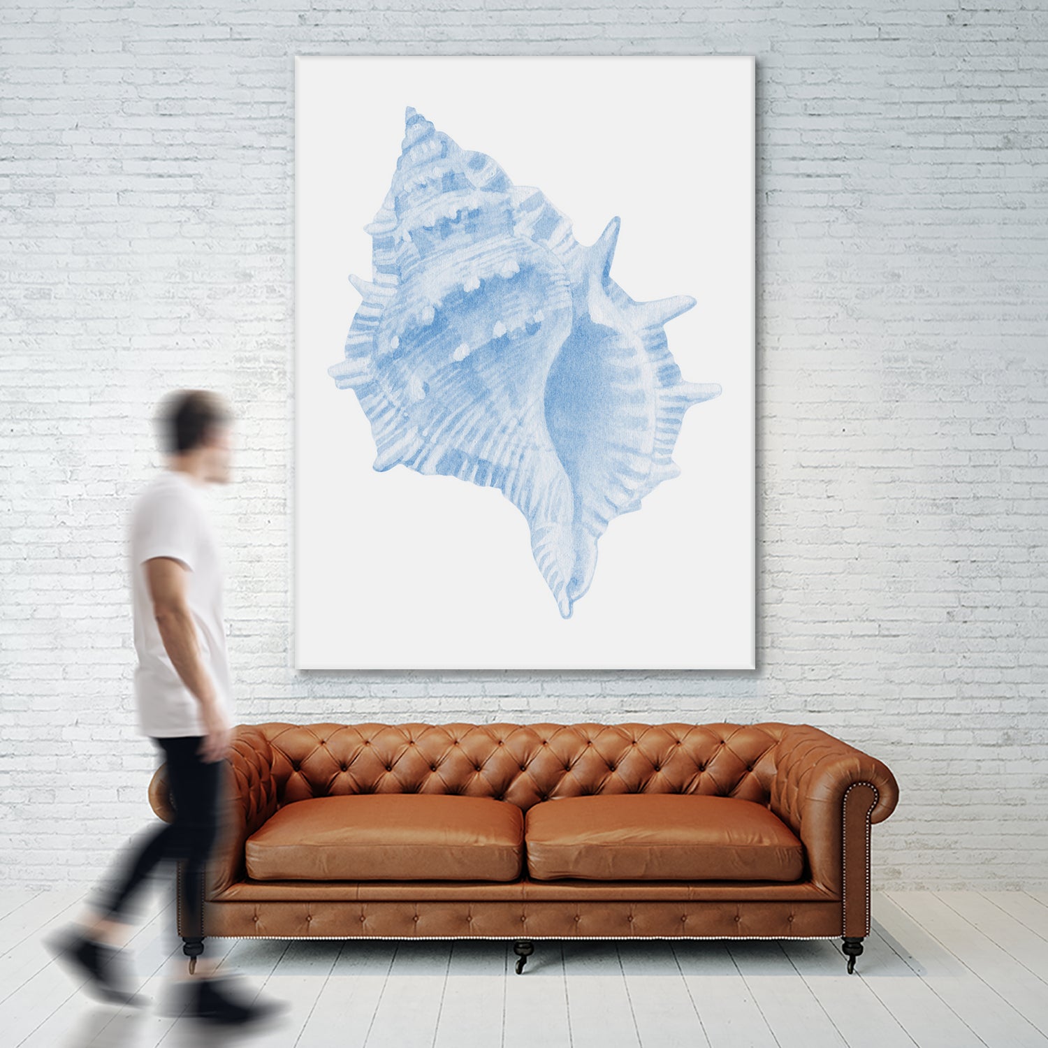 One Blue Conch by Jolly on GIANT ART - illustration animal