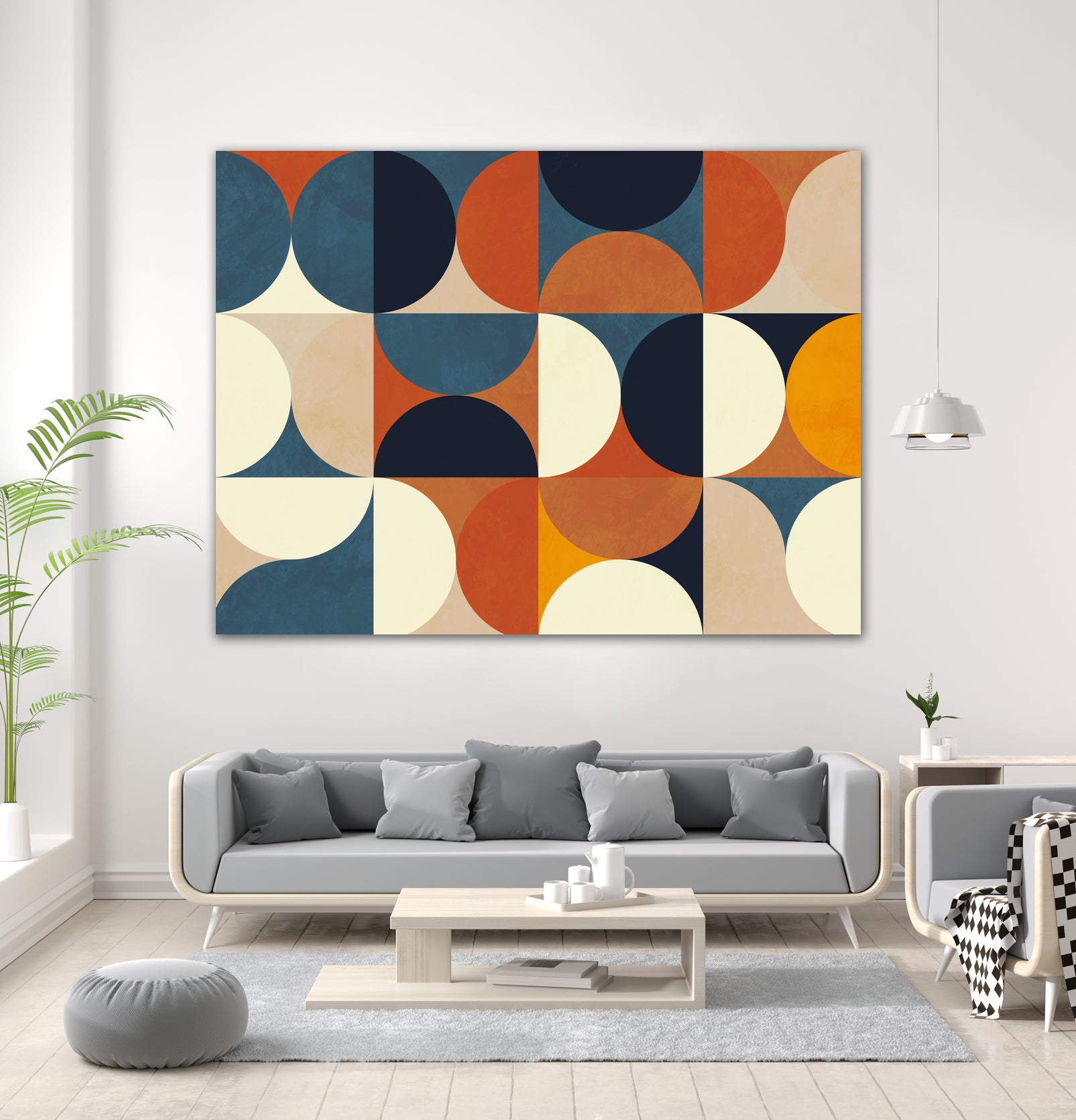 Geometry New12 Marron by Ana Rut Bre on GIANT ART - abstract abstract