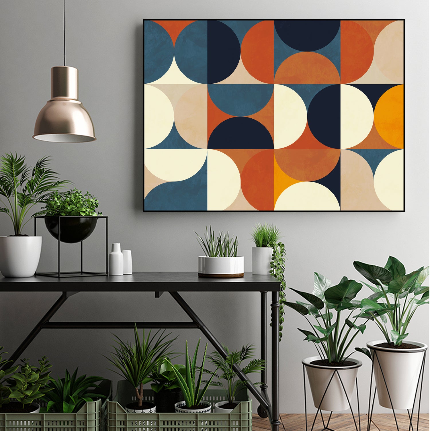 Geometry New12 Marron by Ana Rut Bre on GIANT ART - abstract abstract