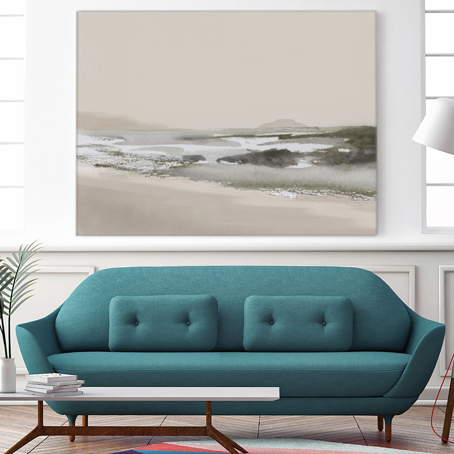 Calm Beach by Dan Hobday on GIANT ART - nature and landscapes nature