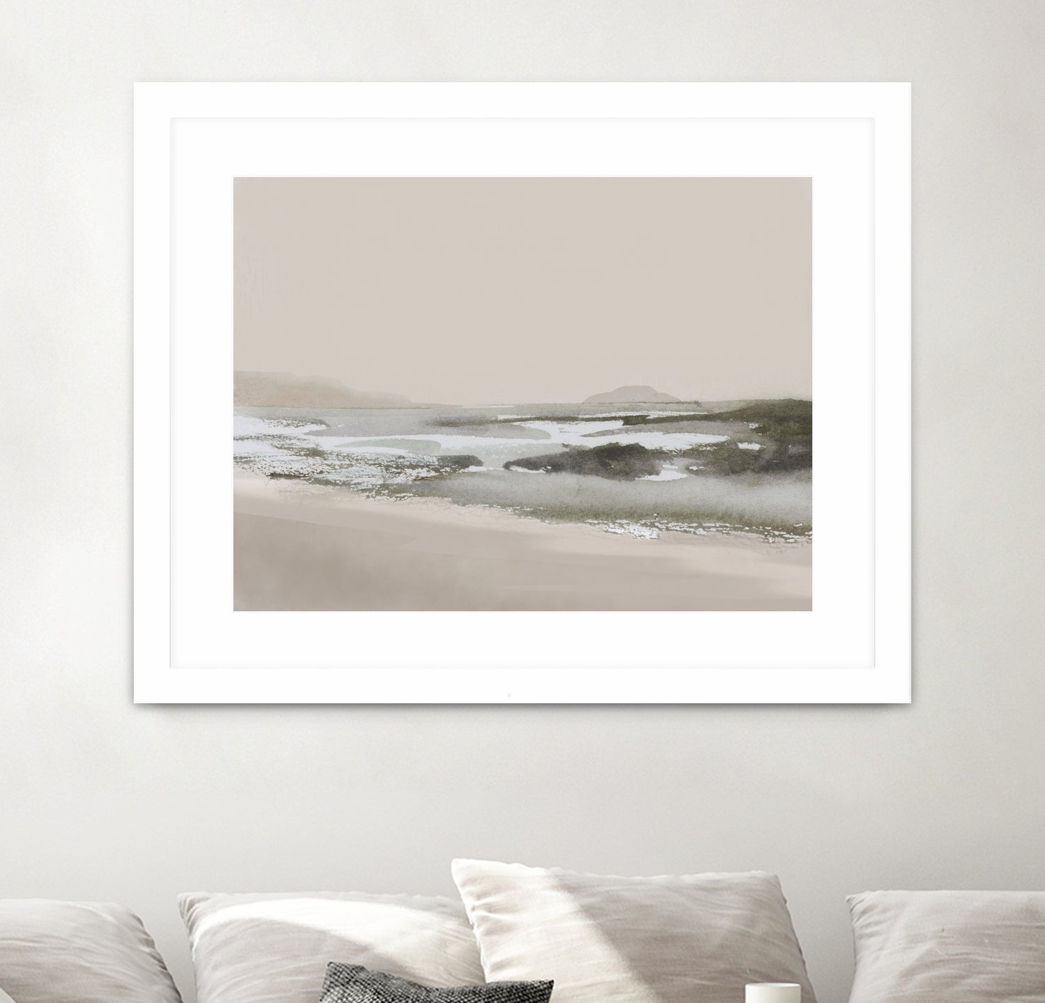 Calm Beach by Dan Hobday on GIANT ART - nature and landscapes nature