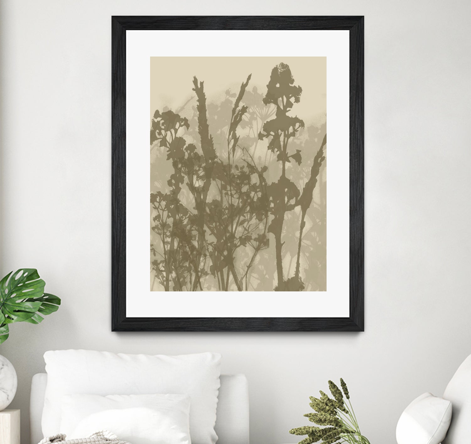 Misty Meadow. Abstract Botanical Art No.10 by Dina Dankers on GIANT ART - 5000 illustration