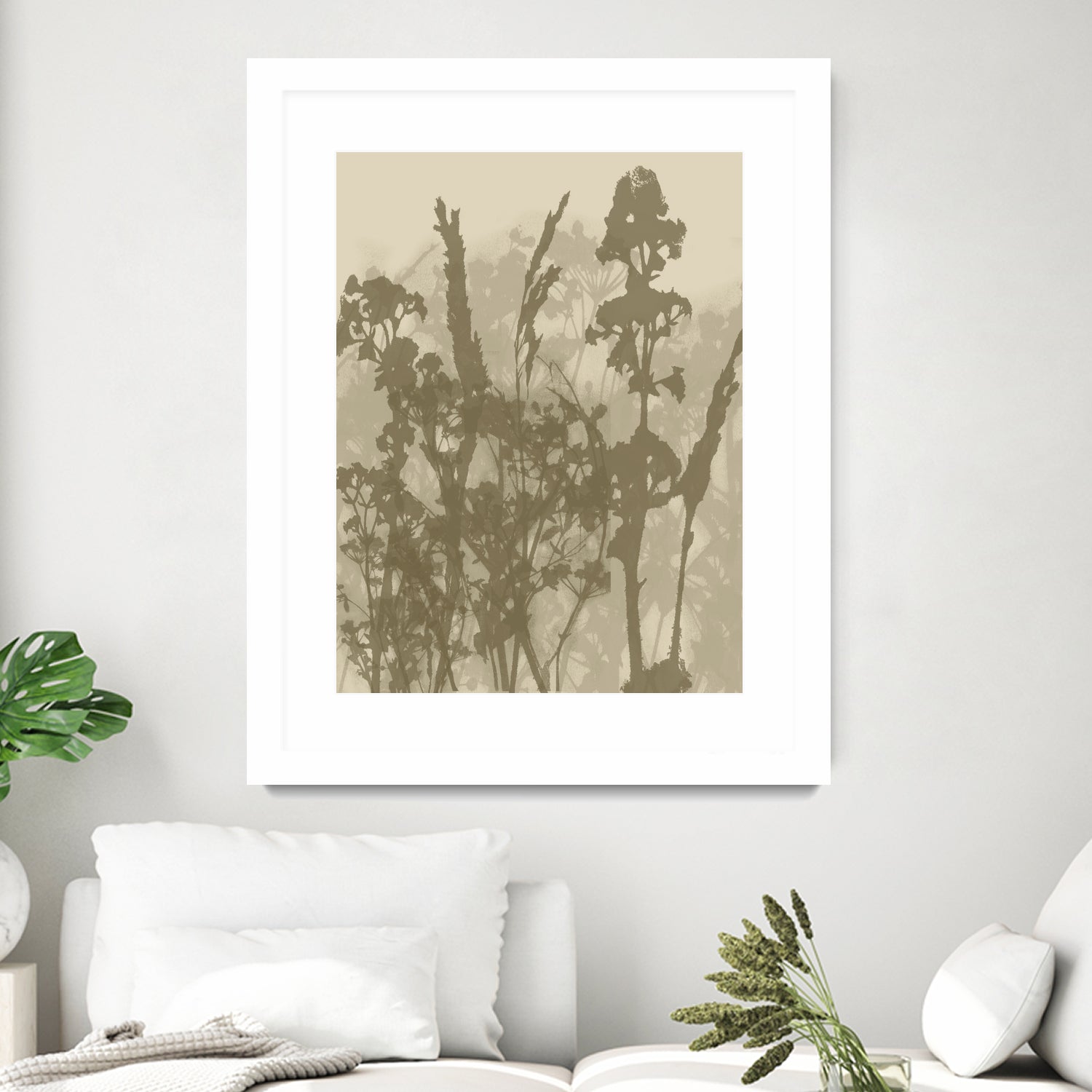 Misty Meadow. Abstract Botanical Art No.10 by Dina Dankers on GIANT ART - 5000 illustration