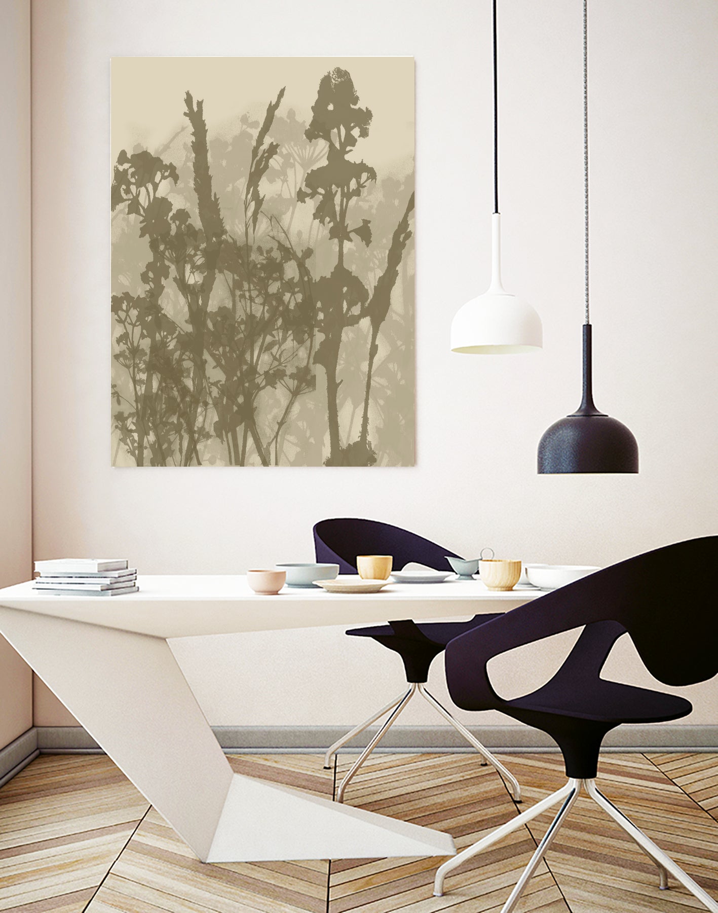 Misty Meadow. Abstract Botanical Art No.10 by Dina Dankers on GIANT ART - 5000 illustration