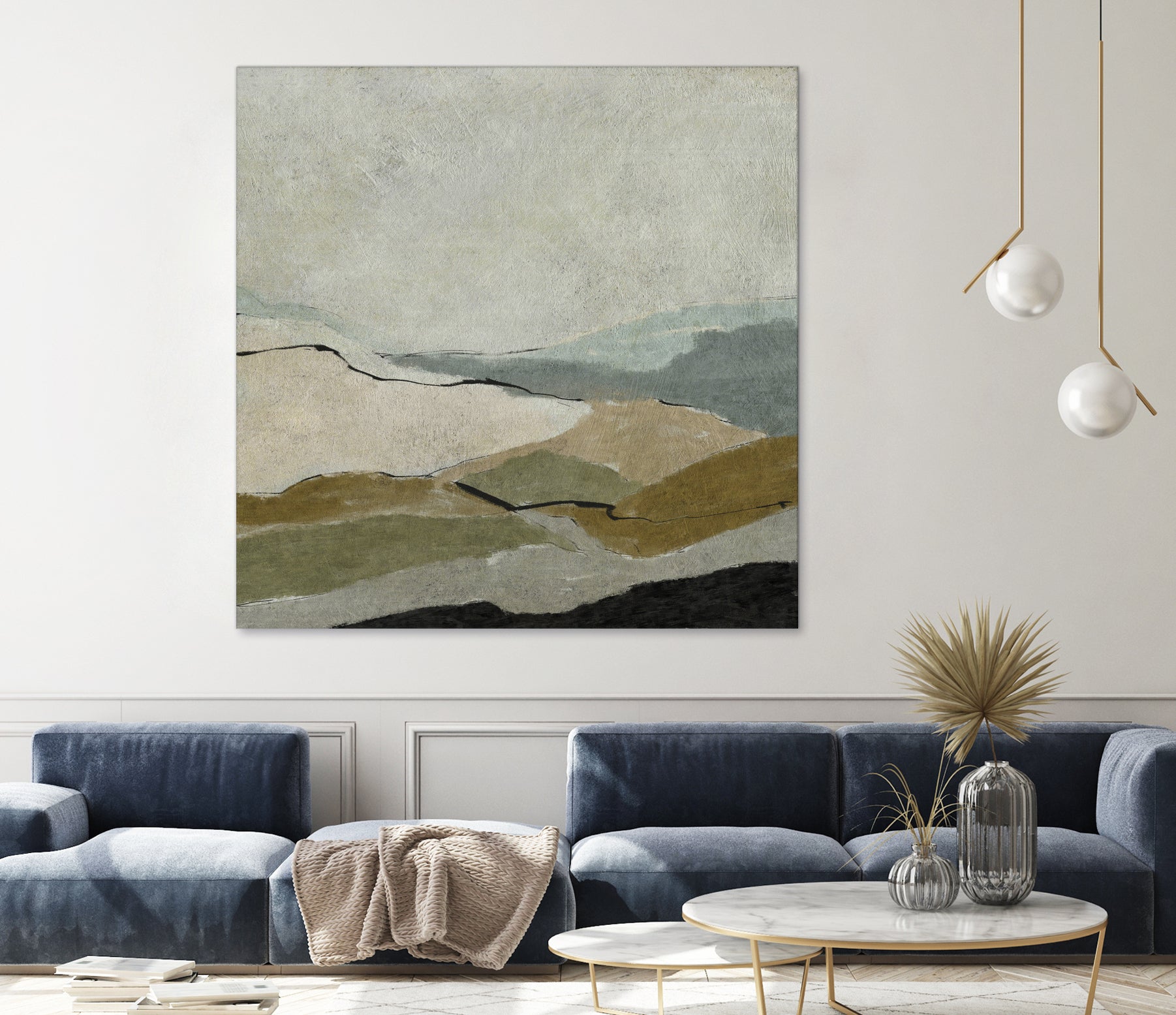 Unseen Landscape by Dan Hobday on GIANT ART - bown abstract ananpainted