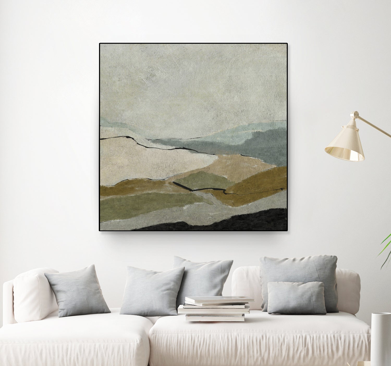 Unseen Landscape by Dan Hobday on GIANT ART - bown abstract ananpainted