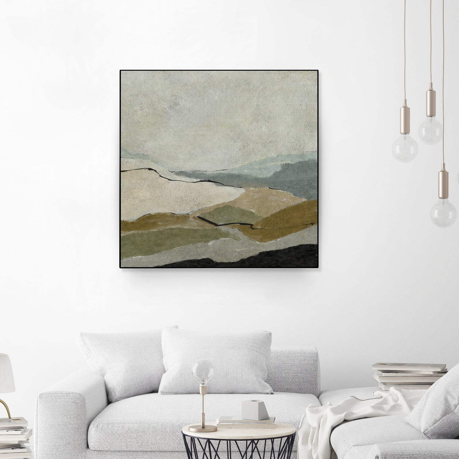 Unseen Landscape by Dan Hobday on GIANT ART - bown abstract ananpainted