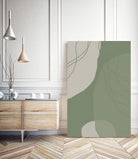 Modern Abstract Minimalist  Shapes In Sage and White  0008 by Dina Dankers on GIANT ART - abstract drawing