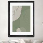 Modern Abstract Minimalist  Shapes In Sage and White  0008 by Dina Dankers on GIANT ART - abstract drawing