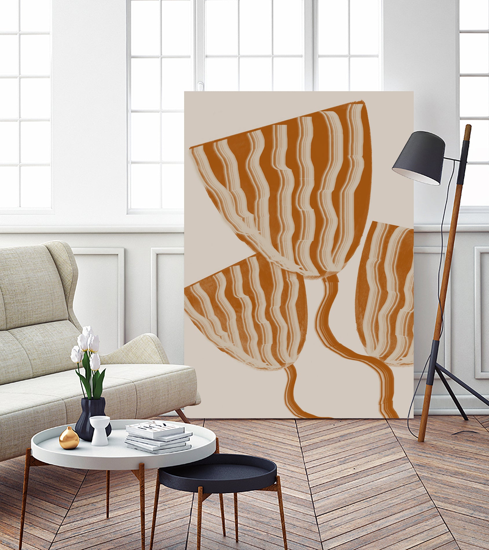 Modern Flowers by THE MIUUS STUDIO on GIANT ART - botanical flower 