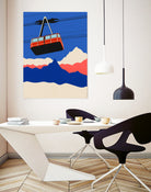 Ski Mountains by Rosi Feist on GIANT ART - illustration ski tow