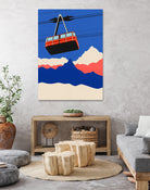 Ski Mountains by Rosi Feist on GIANT ART - illustration ski tow