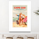 Cape Cod Massachusetts Summer Beach Art by The Whiskey Ginger on GIANT ART - figurative blonde