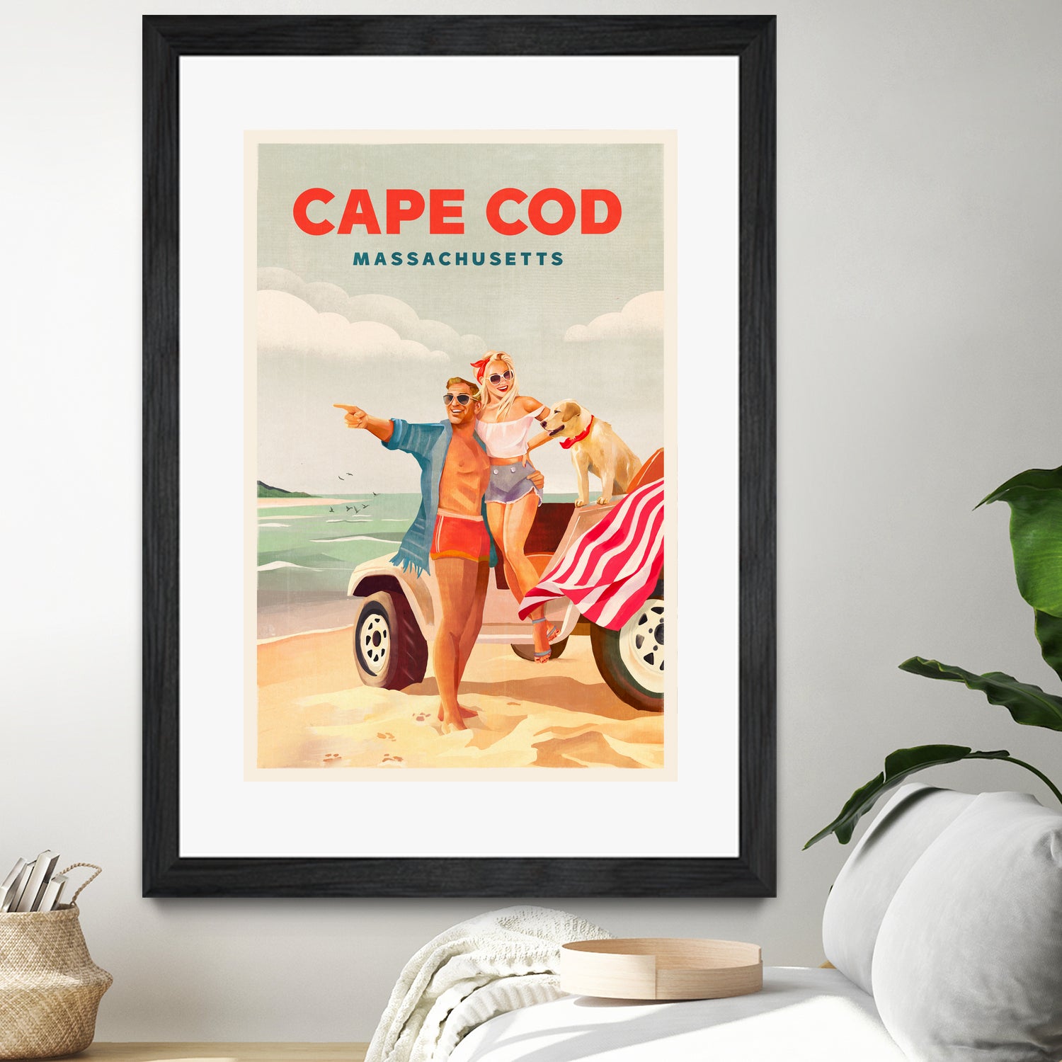 Cape Cod Massachusetts Summer Beach Art by The Whiskey Ginger on GIANT ART - figurative blonde