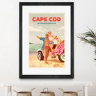 Cape Cod Massachusetts Summer Beach Art by The Whiskey Ginger on GIANT ART - figurative blonde