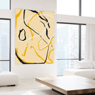 Golden Flow Lines by Little Dean on GIANT ART - line art abstract art