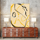 Golden Flow Lines by Little Dean on GIANT ART - line art abstract art