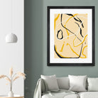 Golden Flow Lines by Little Dean on GIANT ART - line art abstract art