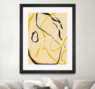 Golden Flow Lines by Little Dean on GIANT ART - line art abstract art