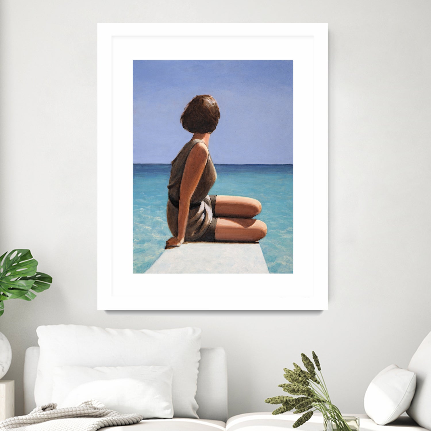 Sea View by Sarah Morrissette on GIANT ART - figuative looking away