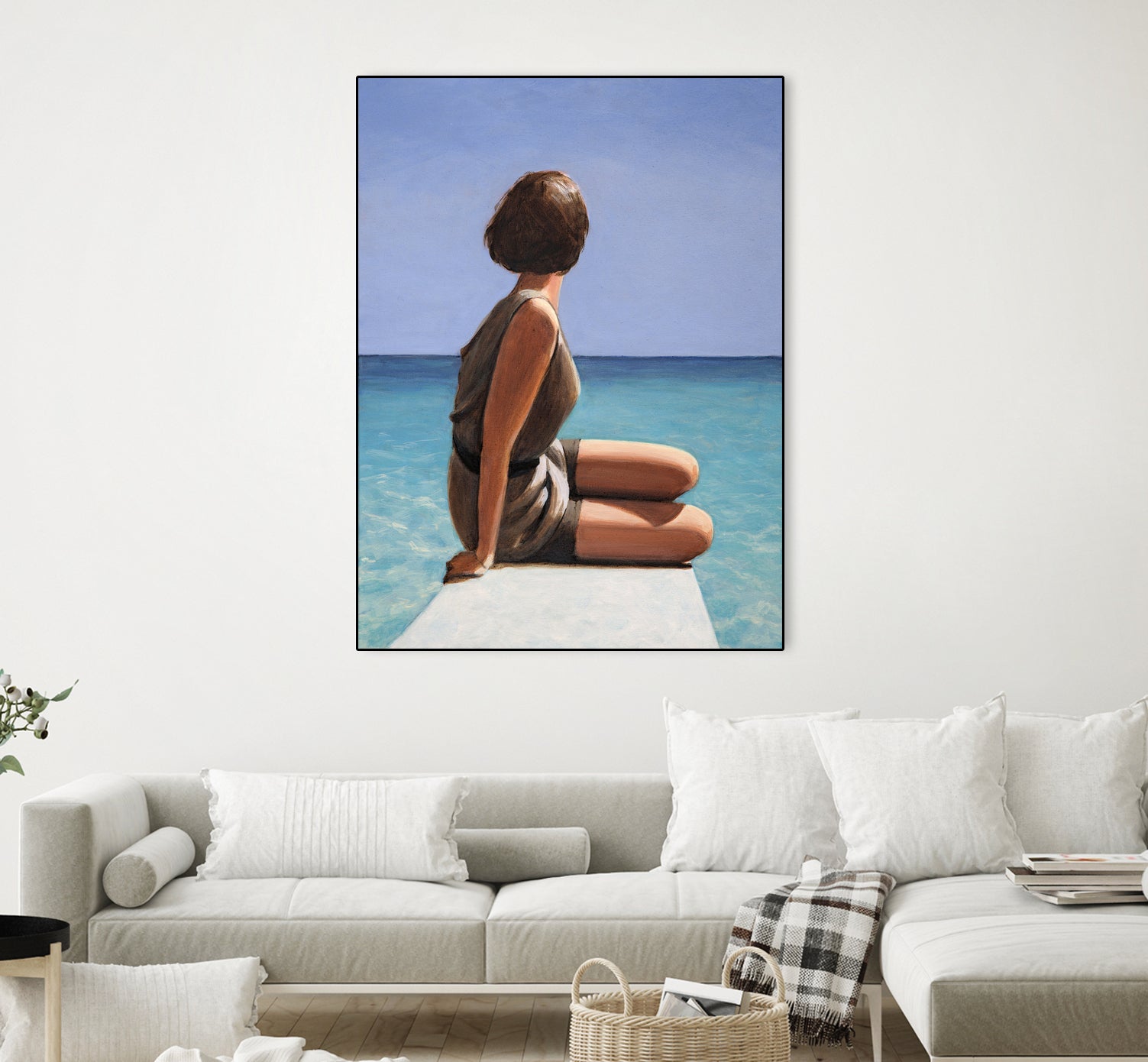 Sea View by Sarah Morrissette on GIANT ART - figuative looking away