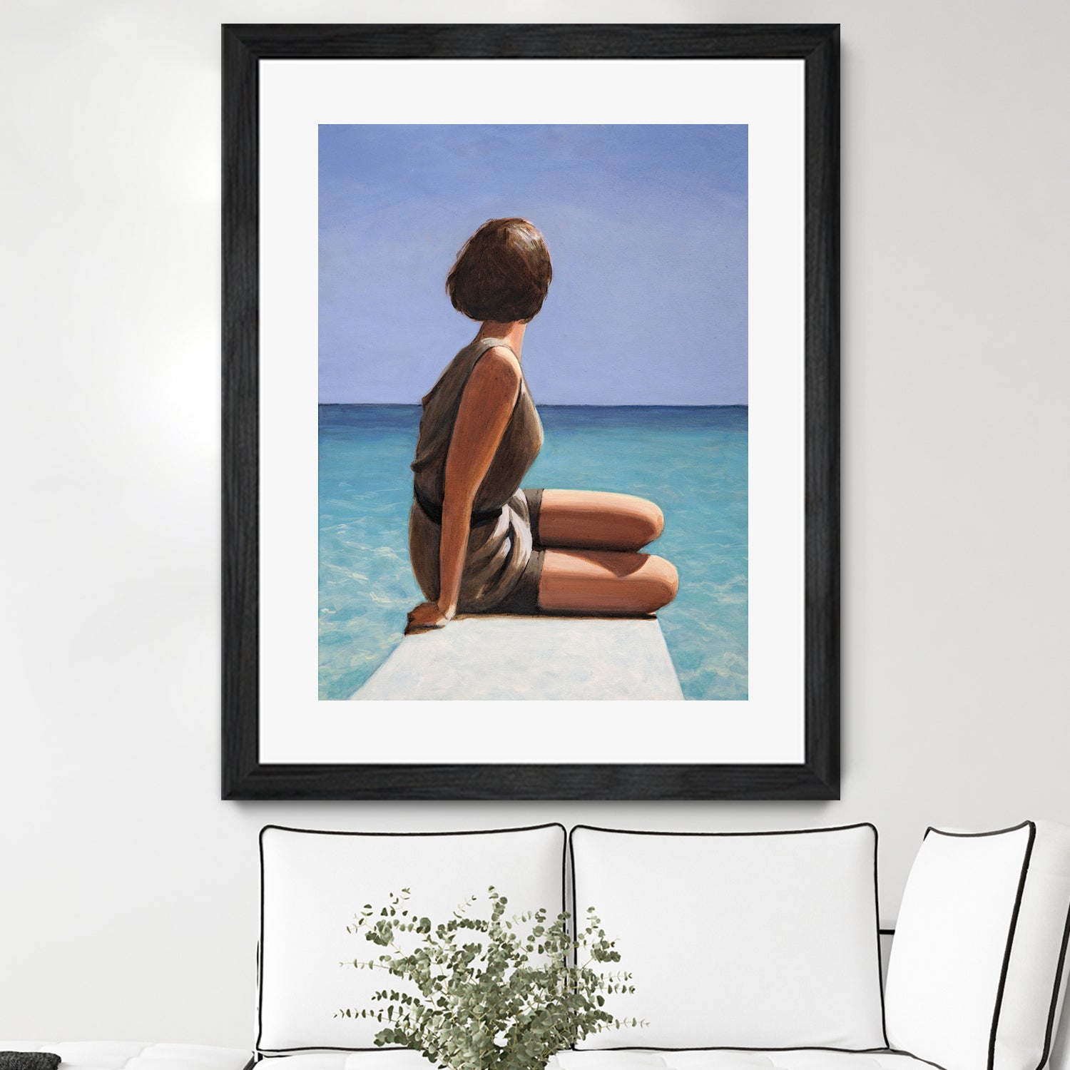 Sea View by Sarah Morrissette on GIANT ART - figuative looking away