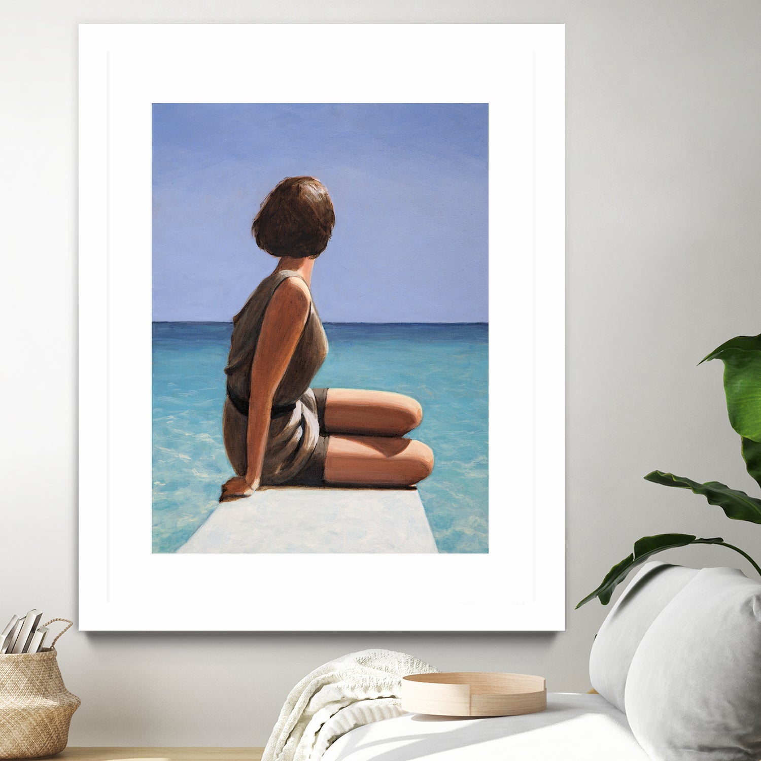 Sea View by Sarah Morrissette on GIANT ART - figuative looking away