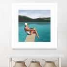 Swimmer At Lake by Sarah Morrissette on GIANT ART - figurative diving board