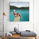 Swimmer At Lake by Sarah Morrissette on GIANT ART - figurative diving board