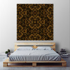 Golden Maze Pattern by Marika Barsrsind on GIANT ART - 8000 illustration
