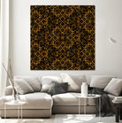 Golden Maze Pattern by Marika Barsrsind on GIANT ART - 8000 illustration