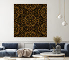 Golden Maze Pattern by Marika Barsrsind on GIANT ART - 8000 illustration