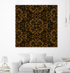 Golden Maze Pattern by Marika Barsrsind on GIANT ART - 8000 illustration