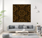 Golden Maze Pattern by Marika Barsrsind on GIANT ART - 8000 illustration