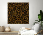 Golden Maze Pattern by Marika Barsrsind on GIANT ART - 8000 illustration