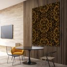 Golden Maze Pattern by Marika Barsrsind on GIANT ART - 8000 illustration