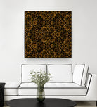 Golden Maze Pattern by Marika Barsrsind on GIANT ART - 8000 illustration