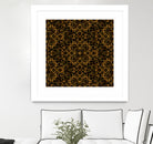 Golden Maze Pattern by Marika Barsrsind on GIANT ART - 8000 illustration
