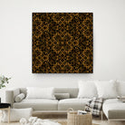 Golden Maze Pattern by Marika Barsrsind on GIANT ART - 8000 illustration