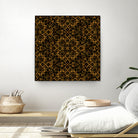 Golden Maze Pattern by Marika Barsrsind on GIANT ART - 8000 illustration