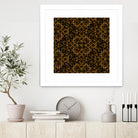 Golden Maze Pattern by Marika Barsrsind on GIANT ART - 8000 illustration