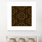 Golden Maze Pattern by Marika Barsrsind on GIANT ART - 8000 illustration