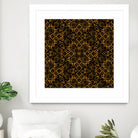 Golden Maze Pattern by Marika Barsrsind on GIANT ART - 8000 illustration