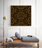 Golden Maze Pattern by Marika Barsrsind on GIANT ART - 8000 illustration