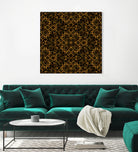 Golden Maze Pattern by Marika Barsrsind on GIANT ART - 8000 illustration