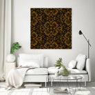Golden Maze Pattern by Marika Barsrsind on GIANT ART - 8000 illustration