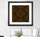 Golden Maze Pattern by Marika Barsrsind on GIANT ART - 8000 illustration