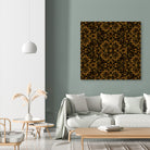 Golden Maze Pattern by Marika Barsrsind on GIANT ART - 8000 illustration