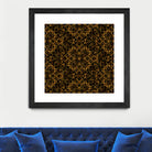 Golden Maze Pattern by Marika Barsrsind on GIANT ART - 8000 illustration